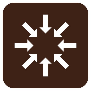 Oklar düz kare vektör simge Daralt