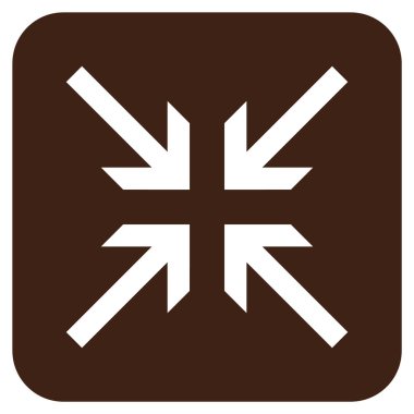 Oklar düz kare vektör simge collide