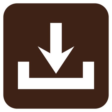 Düz kare vektör simge indirme