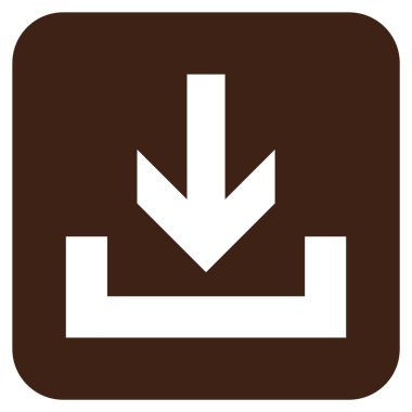 Düz kare vektör simge indirme