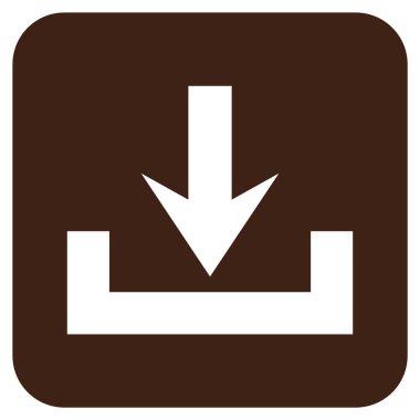 Düz kare vektör simge indirme