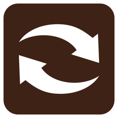 Exchange oklar düz kare vektör simgesi