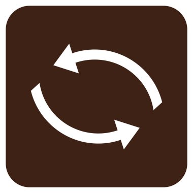 Exchange oklar düz kare vektör simgesi