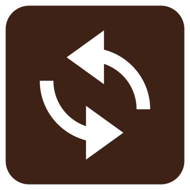 Exchange oklar düz kare vektör simgesi