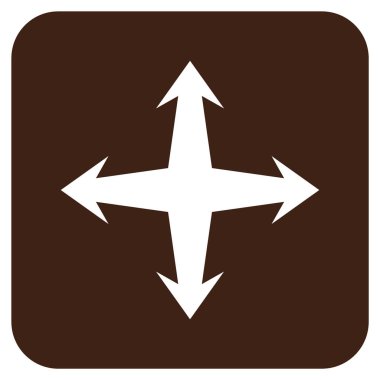 Düz kare vektör simgesini genişletin