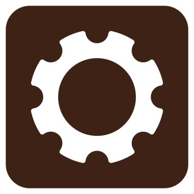 Vites düz kare vektör simgesi