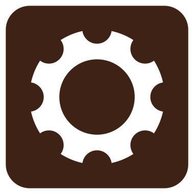 Vites düz kare vektör simgesi