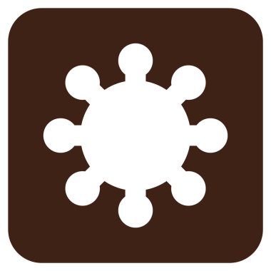 Vites düz kare vektör simgesi