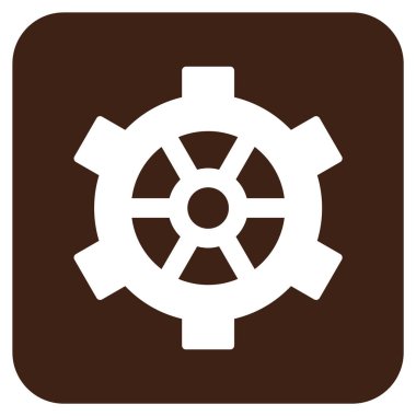 Vites düz kare vektör simgesi