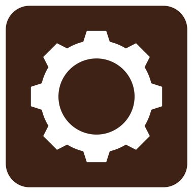 Vites düz kare vektör simgesi