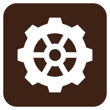 Vites düz kare vektör simgesi