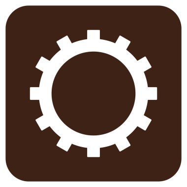 Vites düz kare vektör simgesi