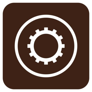 Vites düz kare vektör simgesi