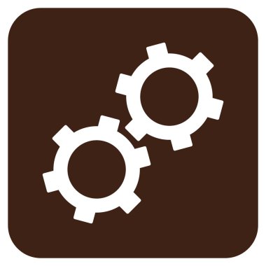 Vites düz kare vektör simgesi