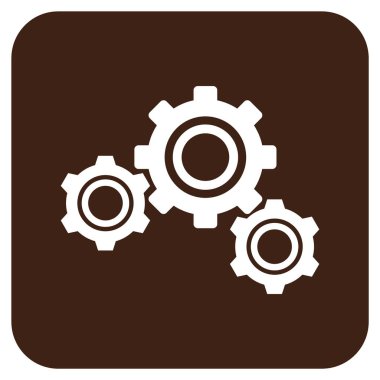 Vites düz kare vektör simgesi