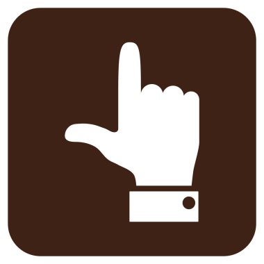 El işaretçisi düz yukarı vektör simgesi kare