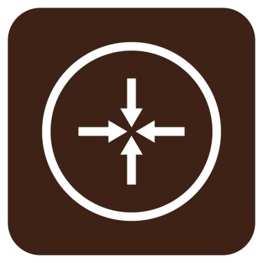 Etkisi oklar düz kare vektör simgesi