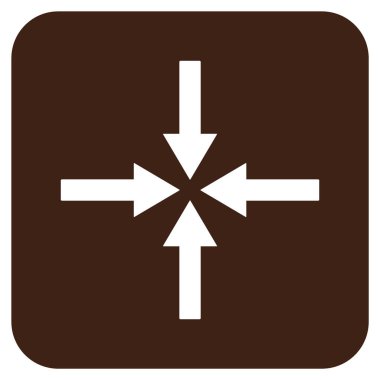 Etkisi oklar düz kare vektör simgesi