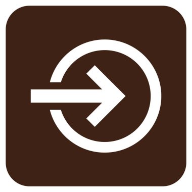 Alma düz kare vektör simgesi