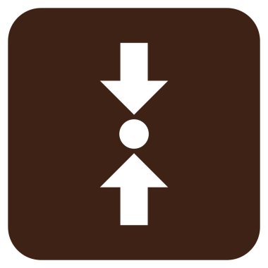 Basınç dikey düz kare vektör simgesi