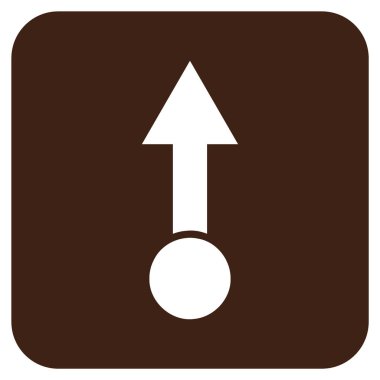 Düz kare vektör simge çekin