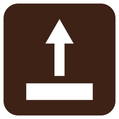 Düz kare vektör simge çekin