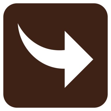 Düz kare vektör simge Yinele