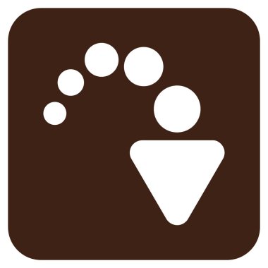 Düz kare vektör simge Yinele