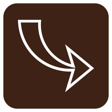 Düz kare vektör simge Yinele