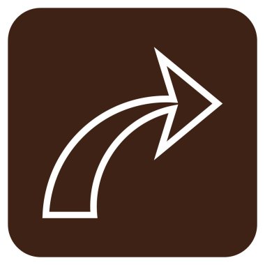 Düz kare vektör simge Yinele