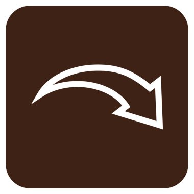 Düz kare vektör simge Yinele