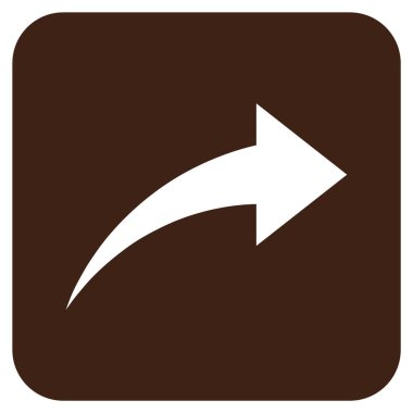 Düz kare vektör simge Yinele