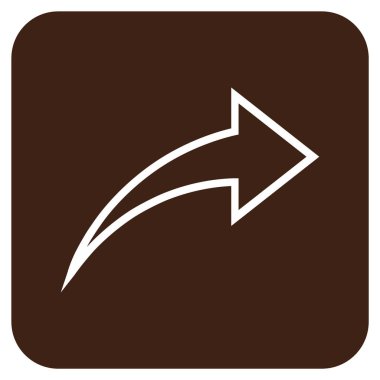 Düz kare vektör simge Yinele