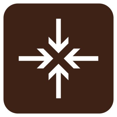 Oklar düz kare vektör simge azaltmak