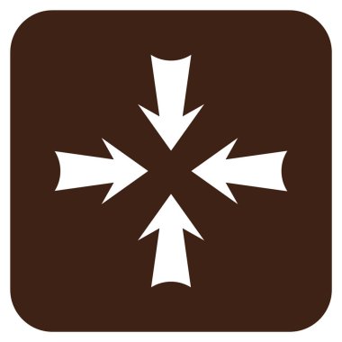 Oklar düz kare vektör simge azaltmak