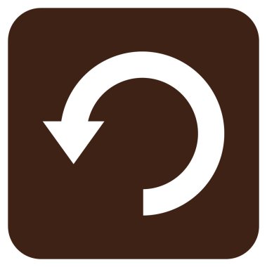 Düz kare vektör simgesi Döndür