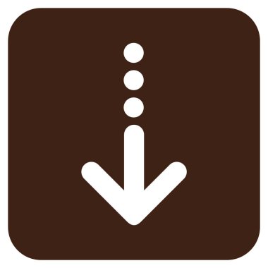 Düz kare vektör simgesi gönder