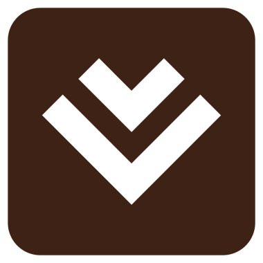 Düz kare vektör simgesi kaydır