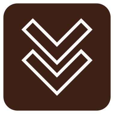 Düz kare vektör simgesi kaydır