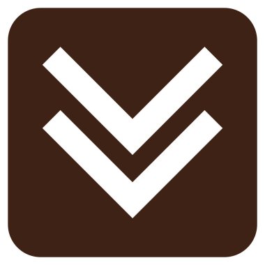 Düz kare vektör simgesi kaydır