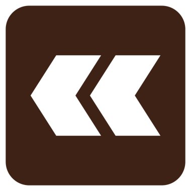 Sol düz kare vektör simge vardiya