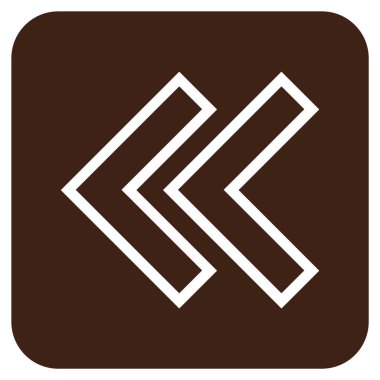 Sol düz kare vektör simge vardiya