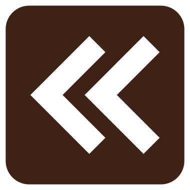 Sol düz kare vektör simge vardiya