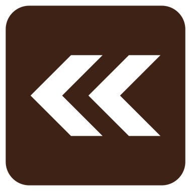 Sol düz kare vektör simge vardiya