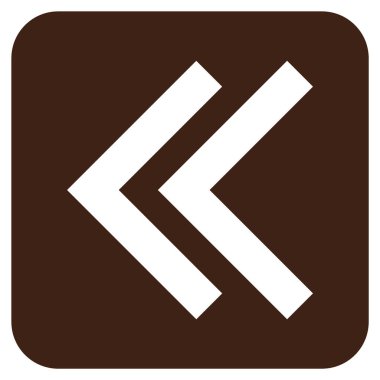 Sol düz kare vektör simge vardiya