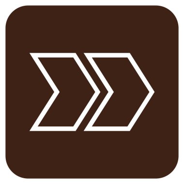 ÜST KRKT değil düz vektör simgesi kare