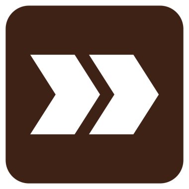 ÜST KRKT değil düz vektör simgesi kare