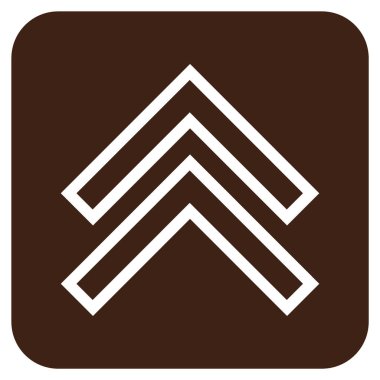 Düz kare vektör simge kayması