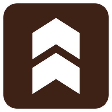 Düz kare vektör simge kayması