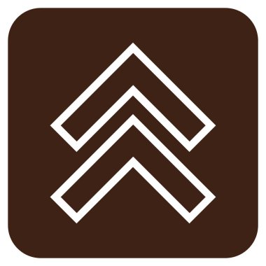 Düz kare vektör simge kayması